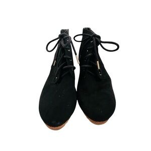 Dr. Scholl’s Black Lace-Up Women's Suede Ankle Boots